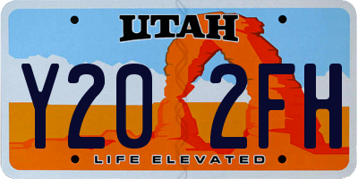 UT license plate Y202FH