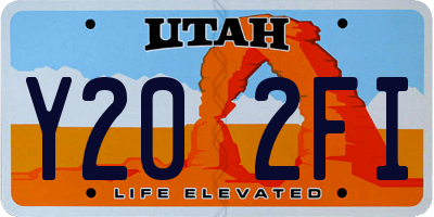 UT license plate Y202FI