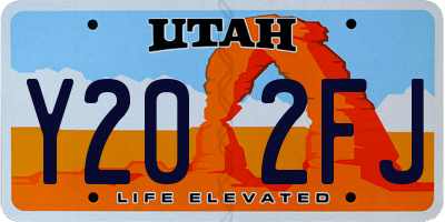 UT license plate Y202FJ