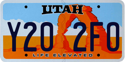 UT license plate Y202FO