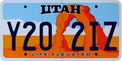UT license plate Y202IZ