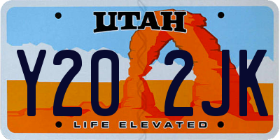 UT license plate Y202JK