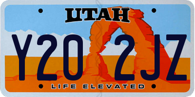 UT license plate Y202JZ
