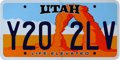 UT license plate Y202LV