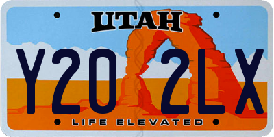 UT license plate Y202LX