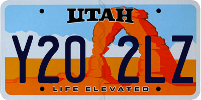 UT license plate Y202LZ
