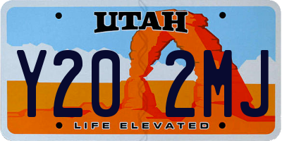 UT license plate Y202MJ