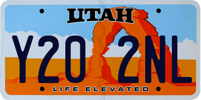 UT license plate Y202NL