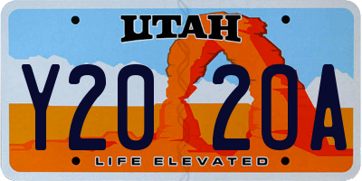 UT license plate Y202OA