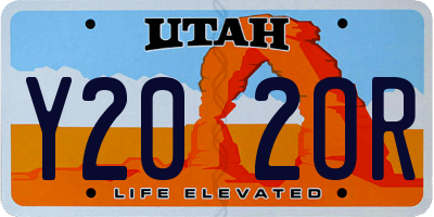 UT license plate Y202OR