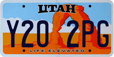 UT license plate Y202PG
