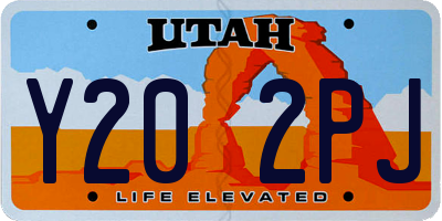 UT license plate Y202PJ