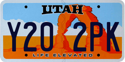 UT license plate Y202PK