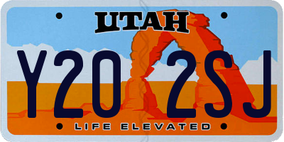 UT license plate Y202SJ