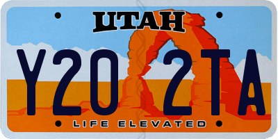 UT license plate Y202TA