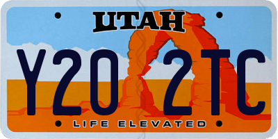 UT license plate Y202TC