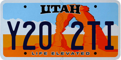 UT license plate Y202TI