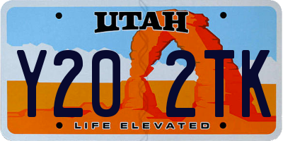 UT license plate Y202TK