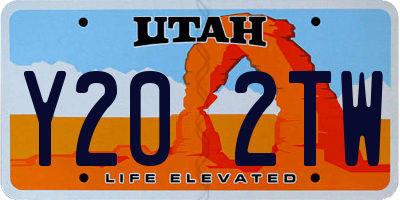 UT license plate Y202TW