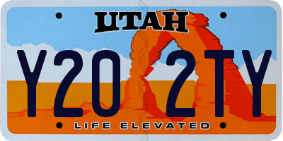 UT license plate Y202TY