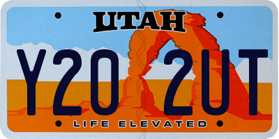 UT license plate Y202UT