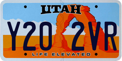 UT license plate Y202VR