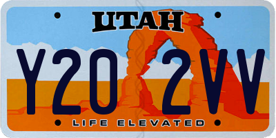 UT license plate Y202VV