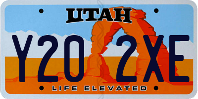 UT license plate Y202XE