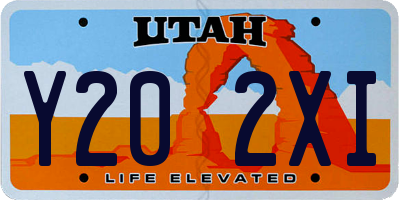 UT license plate Y202XI