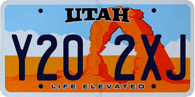 UT license plate Y202XJ