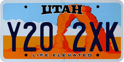 UT license plate Y202XK