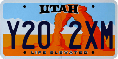 UT license plate Y202XM