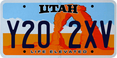 UT license plate Y202XV
