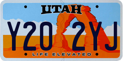 UT license plate Y202YJ