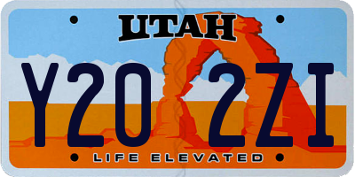 UT license plate Y202ZI