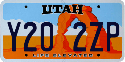UT license plate Y202ZP