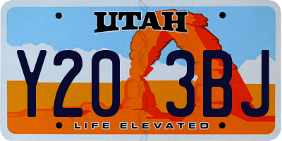 UT license plate Y203BJ
