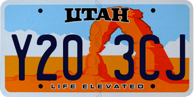 UT license plate Y203CJ