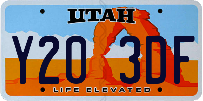 UT license plate Y203DF