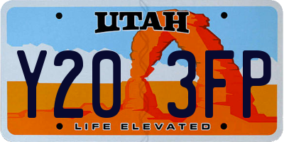 UT license plate Y203FP