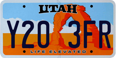 UT license plate Y203FR