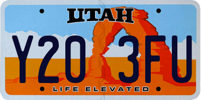 UT license plate Y203FU