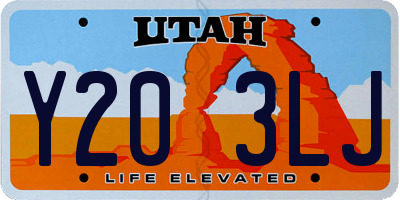 UT license plate Y203LJ