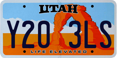 UT license plate Y203LS