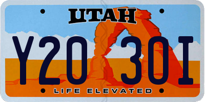 UT license plate Y203OI