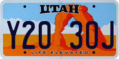 UT license plate Y203OJ