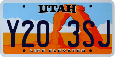 UT license plate Y203SJ