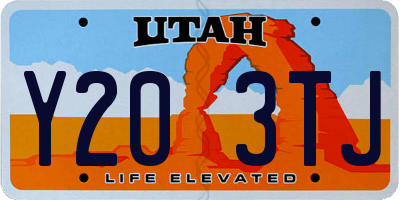 UT license plate Y203TJ