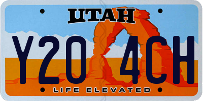 UT license plate Y204CH