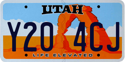 UT license plate Y204CJ